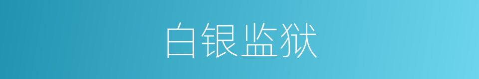 白银监狱的同义词