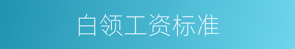 白领工资标准的同义词