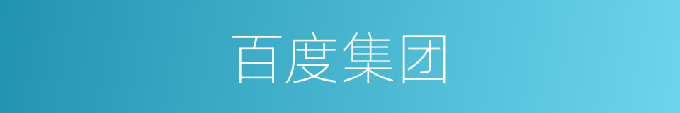 百度集团的同义词