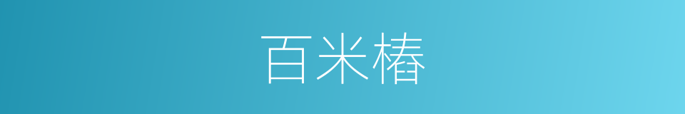 百米樁的同義詞