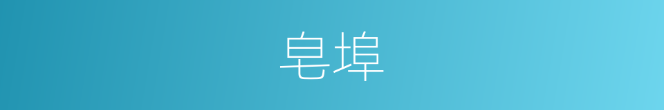 皂埠的同义词