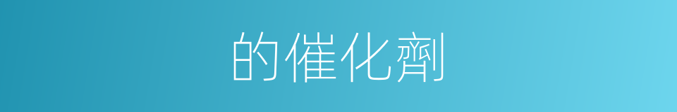 的催化劑的同義詞