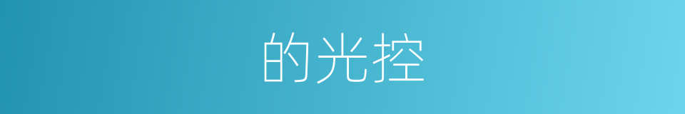 的光控的同义词