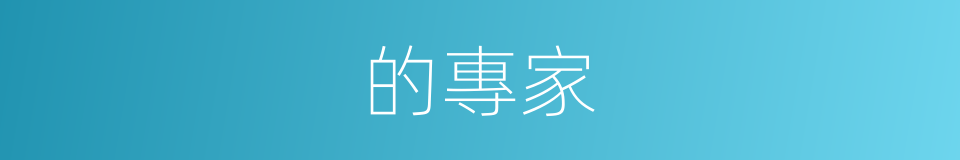 的專家的同義詞