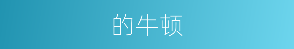 的牛顿的同义词