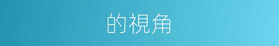 的視角的同義詞