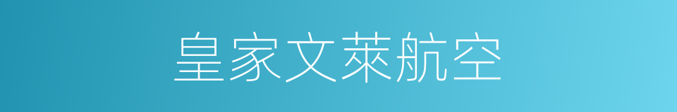 皇家文萊航空的同義詞
