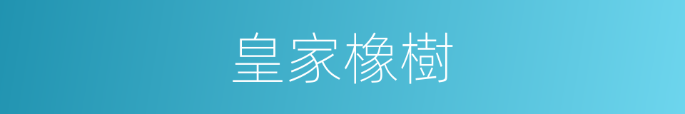 皇家橡樹的同義詞