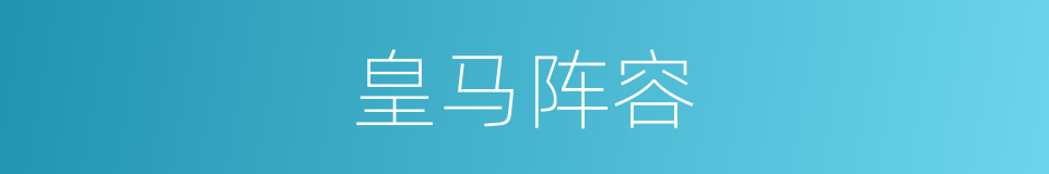 皇马阵容的同义词