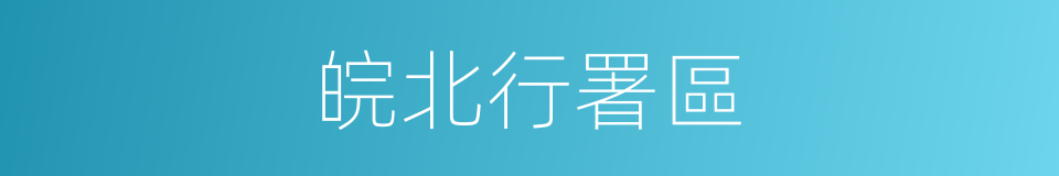 皖北行署區的同義詞