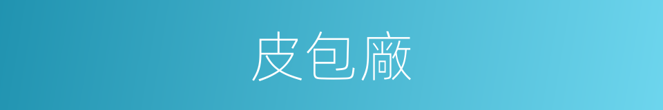 皮包廠的同義詞