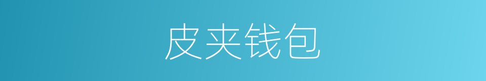皮夹钱包的同义词