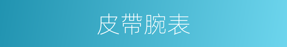 皮帶腕表的同義詞