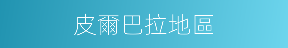 皮爾巴拉地區的同義詞