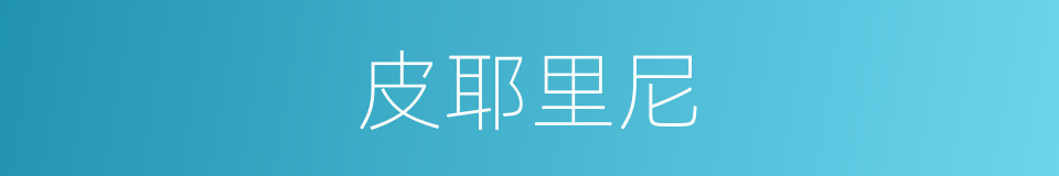 皮耶里尼的同义词