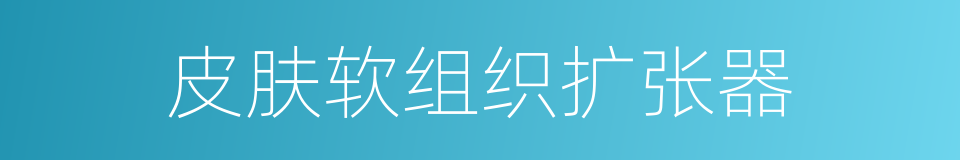 皮肤软组织扩张器的同义词