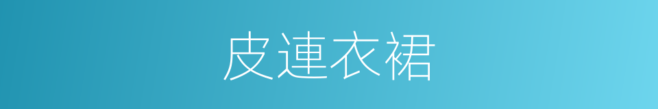 皮連衣裙的同義詞