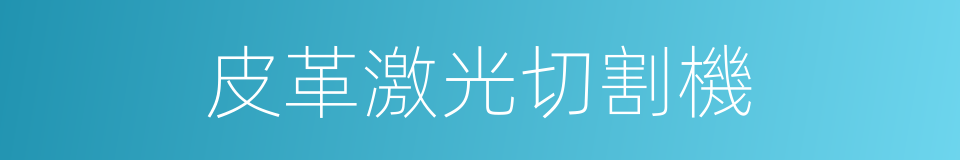 皮革激光切割機的同義詞