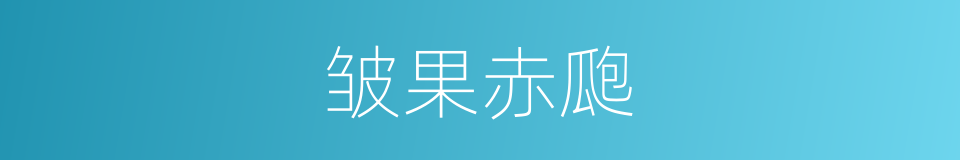 皱果赤瓟的同义词
