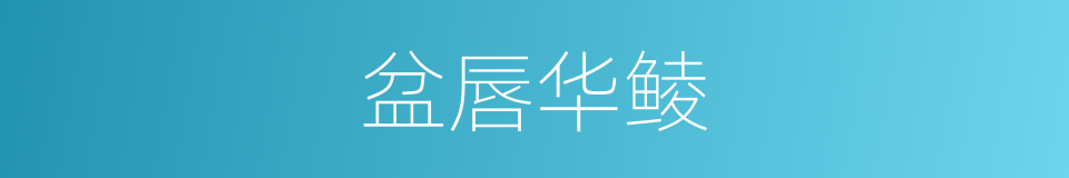盆唇华鲮的同义词