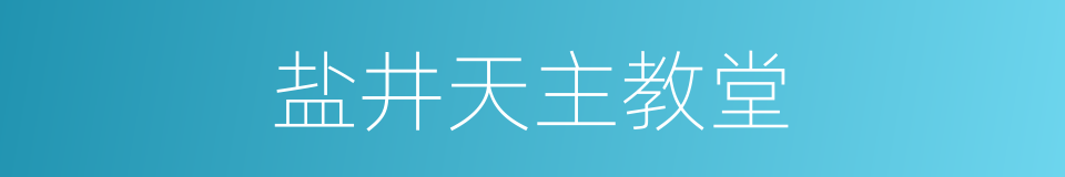 盐井天主教堂的同义词