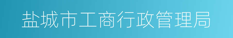 盐城市工商行政管理局的同义词