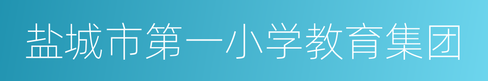 盐城市第一小学教育集团的同义词