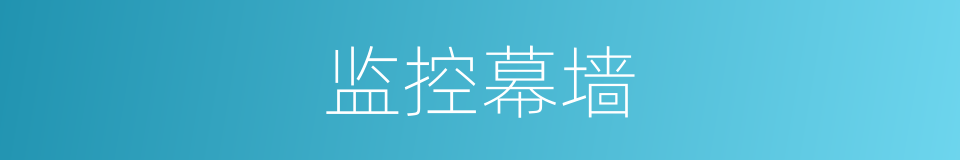 监控幕墙的同义词