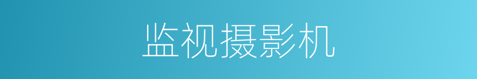 监视摄影机的同义词