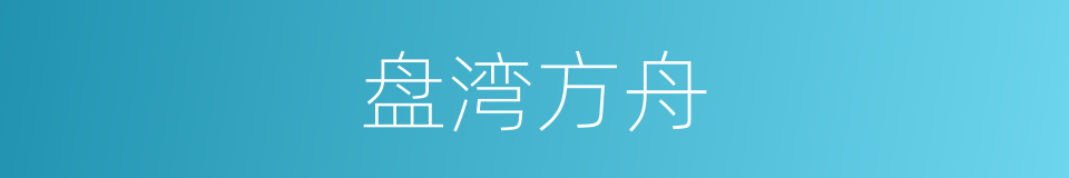 盘湾方舟的同义词