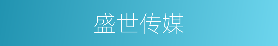 盛世传媒的同义词