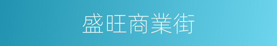 盛旺商業街的同義詞