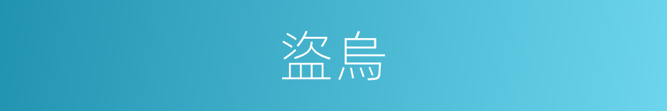 盜烏的同義詞