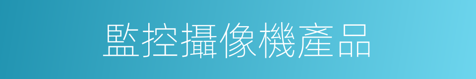 監控攝像機產品的同義詞