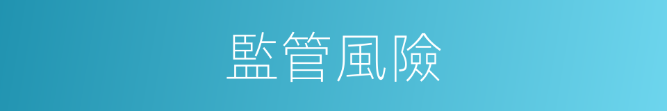 監管風險的同義詞