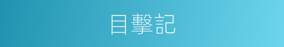 目擊記的同義詞