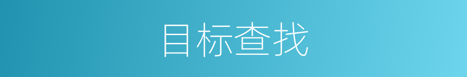 目标查找的同义词