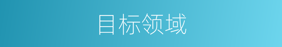 目标领域的同义词