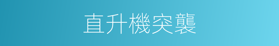 直升機突襲的同義詞