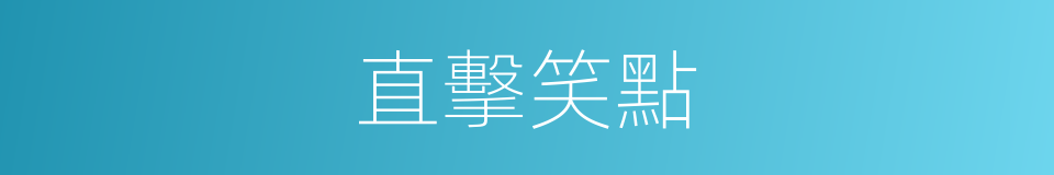 直擊笑點的同義詞