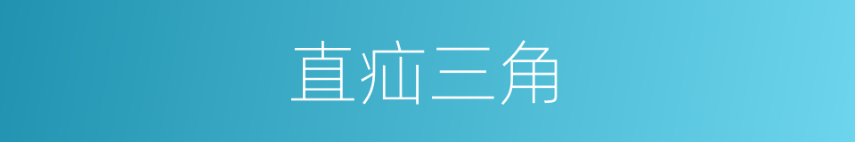 直疝三角的同义词