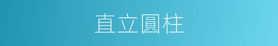 直立圓柱的同義詞
