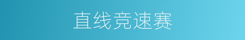 直线竞速赛的同义词
