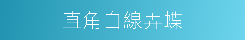 直角白線弄蝶的同義詞