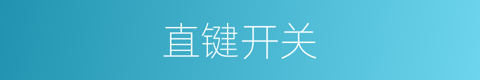 直键开关的同义词