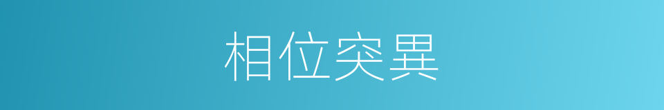 相位突異的同義詞