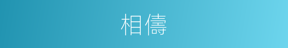 相儔的意思