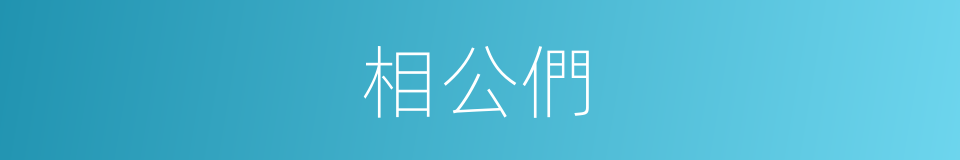 相公們的同義詞