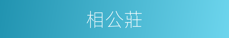 相公莊的同義詞