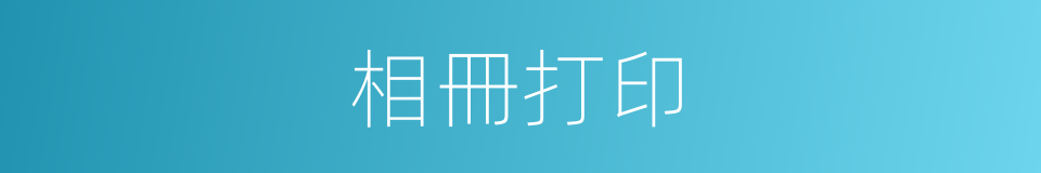 相冊打印的同義詞